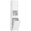 SoBuy Mobile Bagno Salvaspazio con Cesto Portabiancheria 45L 40x38x180cm