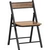 SoBuy Sedia pieghevole Sedia da cucina Altezza seduta 33cm Stile vintage 46x48x80 cm FST88-PF