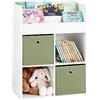 SoBuy Libreria Bambini 3 Ripiani Portata fino a 55kg 60x34x80cm