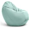 Bruni Classico S verde menta - Pouf per bambini a forma di goccia, small pouffe e pouf poltrona per camera per bambini e soggiorno, beanbag chair interno ed esterno