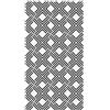 STORESDECO Tappeto salotto moderno Premium di alta qualità Lavabile Antiscivolo Senza Tempo, Elegante Per bagno Camera da letto Cucina Soggiorno cameretta Tappeti moderni Geometrico Nero 80x150 cm