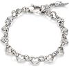 Giovanni Raspini / Cuori e Monete / bracciale catena cuori / argento - 8591