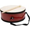 GICO Tamburo per bambini, strumento musicale in legno con tracolla e stick D: 20 cm - 3847