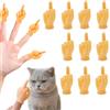 KAHZOR 10 Pezzi Mini Mani di Gomma con Gesto del Dito Medio, Marionette da Dita Divertenti, Regalo Creativo per Animali Domestici, Feste e Social Media, Mani Finte Piccole per Gesti Originali