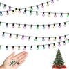 Trukafie 3 pezzi 100 cm gnomo accessori per Natale, casa delle bambole, gnomo catena luminosa in miniatura per decorazioni natalizie, casa delle bambole, mobili in miniatura, decorazione da giardino,