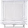 STORESDECO - Tenda a Pacchetto Senza Aste, Transparente, Tende Pacchetto Per Finestra, Tenda per Bambini, Camera da letto| DREAM Bianco Liscio, 150 cm x 175 cm