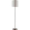 Lindby Lampada da Terra Paralume in Tessuto, Stile Retro Classico Metallo a Piantana Soggiorno Salotto Camera letto Angolo Vintage Lampadina non inclusa 167cm