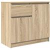 vidaXL Credenza con Cassetto Rovere Sonoma 71x35x65 cm in Truciolato, Mobile Contenitore, Mobile credenza, Armadio corridoio, Mobile Buffet