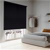STORESDECO Tende a rullo per interni oscuranti per finestre e porte Tenda avvolgibile blackout isolante termica Installazione facile a parete o soffitto STORESDECO Nero 80x250 cm Larghezza tessuto 76,5 cm