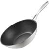SILBERTHAL Padella wok antiaderente 28 cm - Acciaio inox senza PFOA - Saltapasta induzione