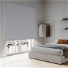 STORESDECO Tende a rullo per interni oscuranti per finestre e porte Tenda avvolgibile blackout isolante termica Installazione facile a parete o soffitto STORESDECO Bianco 140x250 cm Larghezza tessuto 136,5 cm