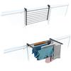 foxydry Stendino da Balcone Ribaltabile, Stendibiancheria da Ringhiera Esterno Resistente in Acciaio inox e alluminio Duo, per terrazzi, balconi e ringhiere - Lunghezza 82 cm (Antracite, 82 cm)
