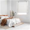 STORESDECO Tenda a Rullo in Bambù Naturale a Canne STORESDECO Tenda Avvolgibile Decorativa per Porte e Finestre Luce Filtrata Finitura Opaca Bianco 150x175 cm (larghezza x altezza)