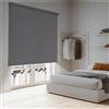 STORESDECO Tende a rullo per interni oscuranti per finestre e porte Tenda avvolgibile blackout isolante termica Installazione facile a parete o soffitto STORESDECO Grigio 80x180 cm Larghezza tessuto 76,5 cm