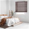 STORESDECO Tenda a Rullo in Bambù Naturale a Canne STORESDECO Tenda Avvolgibile Decorativa per Porte e Finestre Luce Filtrata Finitura Opaca Scuro 150x175 cm (larghezza x altezza)