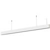 Silamp Plafoniera LED 48W 120x7x5cm Bianca da Sospensione con cavo acciaio Pi-17-48W