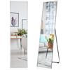 LIFEZEAL Specchio da Parete Lungo, Specchio ingresso Senza Carda Specchiera Rettangolare, 160 x 40 cm per Soggiorno, Camera da letto, Bagno, Moderno ed Elegante (argento)