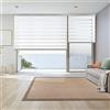 STORESDECO Tende a rullo per interni Giorno e Notte Premium cassonetto esclusiva e catenella in alluminio, di alta qualità, Tenda a rullo per interni Doppio strato Storesdeco 100 x 250 cm Bianco Premium