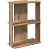 vidaXL Libreria a 3 Ripiani Rovere 60x30x80 cm Legno Multistrato, libreria 3 Ripiani, Mobile di conservazione, credenza, Mobile portaoggetti