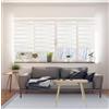 STORESDECO Tende a rullo per interni senza forare doppio strato Giorno e Notte a vetro finestra Diversi modelli e dimensioni Tenda a rullo senza foratura da interno per finestre STORESDECO Zebra Bianco 45x180 cm