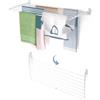 foxydry Fold, Stendibiancheria da parete, Stendino Verticale, Pieghevole da Interno e Esterno in Alluminio e Acciaio 118x50x50 cm (Bianco Down, 1x Fold 120)