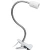 OXFUZZ CXtech Lampada con Pinza, Portalampada a E27, Base per lampada da tavolo a LED con pulsante ON/OFF, Luce di Lettura con Collo di Cigno per Trucco, Tatuaggio, Ufficio, Lettura Notturna (EU Plug)