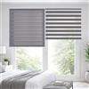 STORESDECO Tende a rullo per interni Giorno Notte avvolgibile Doppio strato Tessuto elegante per porta e finestra. Offrono un'adattabilità alla luminosità STORESDECO Argento 60x180 cm (Larghezza x Altezza)