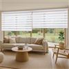 STORESDECO Tende a rullo per interni Giorno e notte Premium Doppio 60x250 cm Bianco