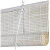STORESDECO Tenda a Rullo in Bambù con Listelli 8 mm STORESDECO Persiana Naturale Avvolgibile per Porte e Finestre Privacy Protezione Solare Finitura Opaca Bianco 120x250 cm (larghezza x altezza)