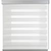 STORESDECO Tende a rullo per interni Giorno e Notte Premium cassonetto esclusiva e catenella in alluminio, di alta qualità, Tenda a rullo per interni Doppio strato Storesdeco 60 x 250 cm Bianco Premium