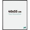 yd. Your Decoration - Cornice 40x55 cm - Nero Lucente - Decorativa Parete in Plastica con Vetro in acryl - Antiriflesso - 40x55 Cornice - Evry