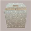 Lucgel Valigetta Panettone Bottiglia Dolci - Scatola Regalo Natalizia Elegante - Strenne Natale Pasqua - Carta Avana Stelle Bianche 305x225H350mm - 10 pezzi -
