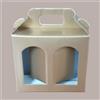 Lucgel Astuccio Carta Porta Vasetto (2 Fori Oro 17x8H15cm) - 10 pezzi -