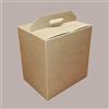 Lucgel Valigetta porta Panettone Bottiglia Dolci - Scatola Regalo Natalizia Elegante - Strenne Natale Pasqua - Carta Avana 280x200H350mm - 10 pezzi -