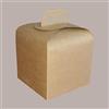 Lucgel Scatola Astuccio Carta Avana Porta Panettone Alto da 1 Kg 20x20H18cm - 10 pezzi -