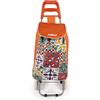 Excelsa Lisbona Carrello Porta Spesa, Capacità 38 L, Sacca Rimovibile, Idrorepellente