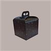 Lucgel Scatola Astuccio Porta Panettone Alto in Carta Nero Grafica Stelle Oro 20x20H18cm - 10 pezzi -