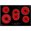 KKT KOLBE Piano Cottura Elettrico 80 cm / 8,7 kW / 5 zone di cottura / 9 livelli di potenza/zona di cottura triplice/doppia zona di cottura ovale / CH7705AL