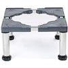 haohang Base regolabile in acciaio inox per lavatrice - Estensibile da 45 a 70 cm, altezza regolabile da 24 a 27 cm, per asciugatrice, frigorifero, congelatore e condizionatore verticale(4 legs)