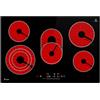 KKT KOLBE Piano Cottura Elettrico 80 cm | 8,7 kW | 5 zone di cottura | 9 livelli di potenza | zona di cottura triplice | doppia zona di cottura ovale | CH7705RL