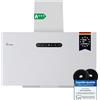 KKT KOLBE BASE6002W - Cappa aspirante da 60 cm A+++ | scarico dell'aria di ricircolo | protezione da parete | bianco | metallo | illuminazione a LED | controllo gestuale | SensorTouch | filtro ai