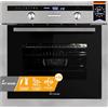 KKT KOLBE Forno da incasso 60 cm 70 L, 3 kW, rosticceria con sensore termico, grill, aria ventilata, cassetti telescopici, timer automatico, EB8013ED