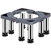 haohang Base regolabile per lavatrice - Supporto antivibrante multifunzionale per asciugatrice, frigorifero e congelatore, portata massima 400 kg, lunghezza/larghezza 40-65 cm(8legs,29-32cm)