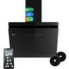 KKT KOLBE Cappa aspirante da parete inclinata 60cm aspirazione/ricircolo | vetro nero | funzione spegnimento ritardato | App Smart WiFi WLAN | comandi SensorTouch | illuminazione LED RGBW | SOLO6005SM