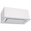 Gurari Cappa Integrata 70 cm GCH E 217 WH 70, Bianco Vetro, Aspirazione 1000 m³/h, LED, Touch Control + Telecomando, 3 Velocità, Incasso o Soffitto