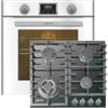 Kaiser SET FORNO EH 6326W + KCT 6383 Turbo, Forno elettrico da incasso, 79L, 10 funzioni + piano cottura a gas, nero, vetro, 3,8 kW WOK