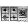 GURARI Piano cottura a gas GCH FQ 905 + adattatore wok + adattatore caffè 90 cm, acciaio inox, 4,0 KW WOK, 5 bruciatori a gas, gas naturale, FL.Gas