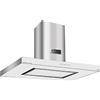 Kaiser Cappa a isola AI 9434 W Eco, design Luxus cappa aspirante 90 cm, vetro bianco in acciaio inox, Inox, 1250 m³/h, sistema intelligente, illuminazione a LED, aria di scarico, aria di ricircolo