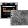 KAISER Set da forno Autark da incasso in acciaio inox, 86 l, 15 carati, con piano cottura a induzione, 4 zone di cottura a induzione con funzione di alimentazione, 60 cm, EH 6306 N R + KCT 6705 FI