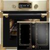 Kaiser Set di fornelli Autark Retro Pirolisi Incasso Forno 73L Vetro Nero 60 cm con Piano cottura a induzione 60 cm Zona libera con 2 Zone FLEX Induzione EH 6427 AD + KCT 6192 FI Em